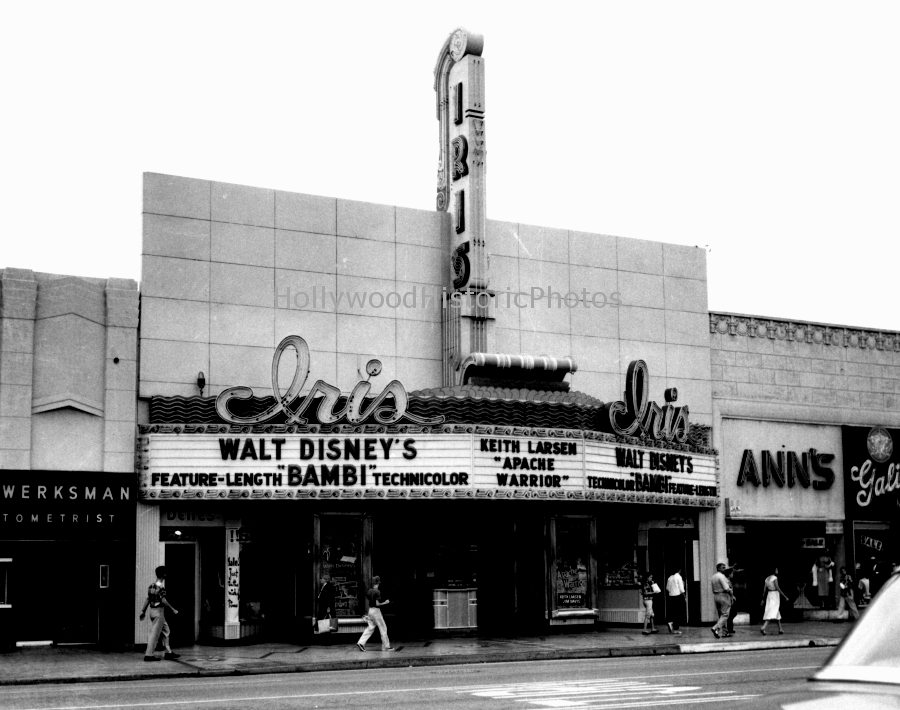 Iris Theatre 1956 Showing Bambi 6265 Hollywood Blvd..jpg